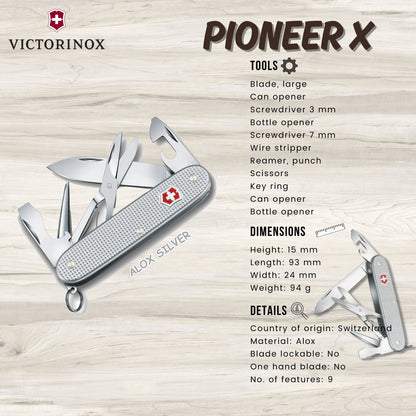 Victorinox Pioneer X (Alox Silver) | Multi-tool