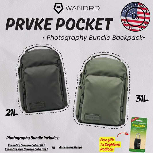 [ALL NEW] WANDRD PRVKE POCKET Photography Bundle Camera Backpack