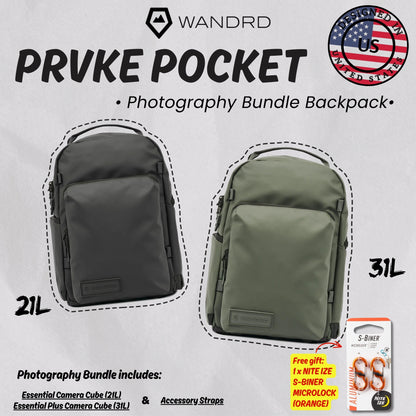 [ALL NEW] WANDRD PRVKE POCKET Photography Bundle Camera Backpack