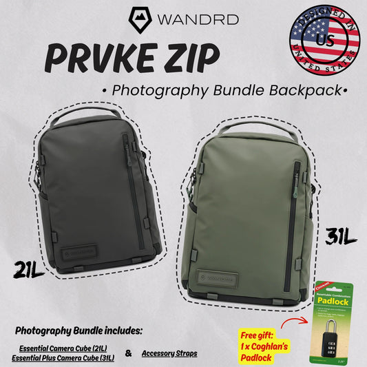 [ALL NEW] WANDRD PRVKE ZIP Photography Bundle Camera Backpack