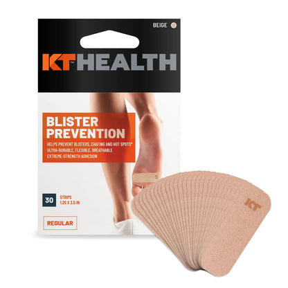 KT Health Blister Prevention Tape | 30 Pre-Cut Strips | KT Tape | Prevention Tape