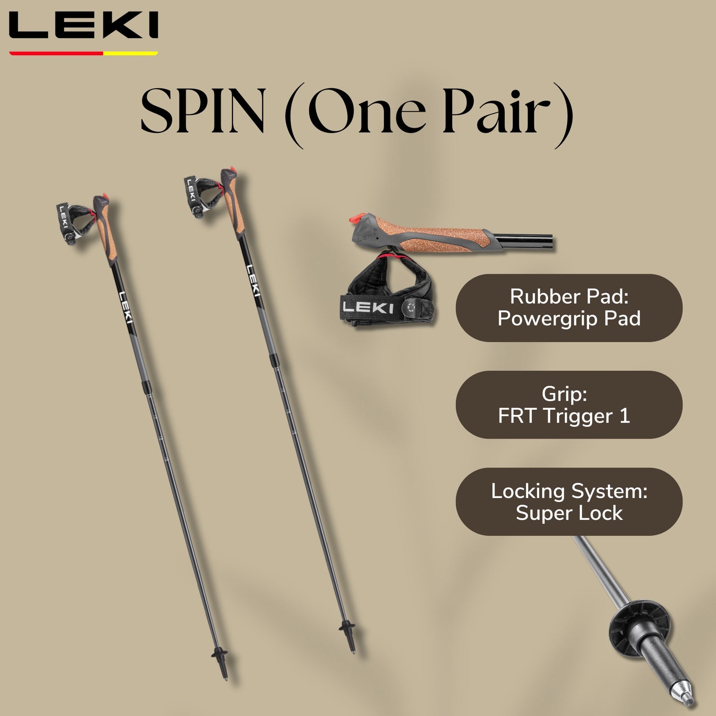 LEKI SPIN(Super Lock)(One Pair)