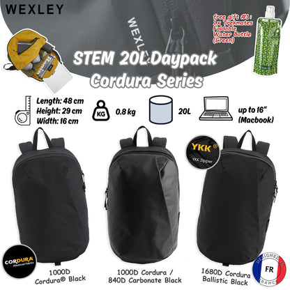 WEXLEY STEM 20L Daypack Cordura Series | Travel Backpack | Laptop Backpack