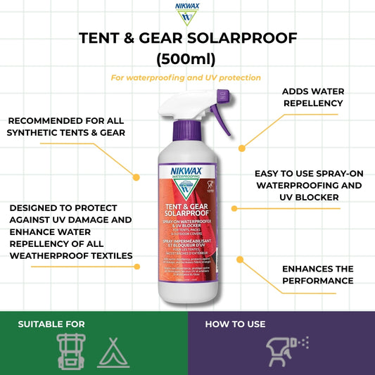 Nikwax Tent & Gear SolarProof (500ml) | Waterproof