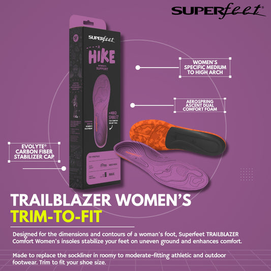 SUPERFEET TRAILBLAZER COMFORT WOMEN'S INSOLES (TRIM-TO-FIT)