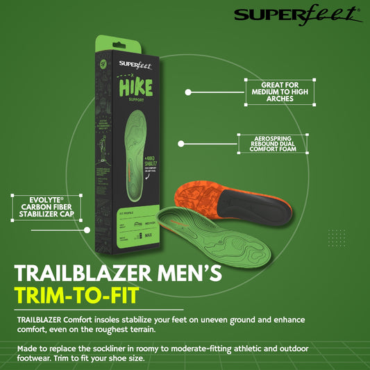 SUPERFEET TRAILBLAZER COMFORT MEN INSOLES (TRIM-TO-FIT)