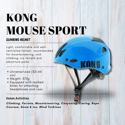 Kong Mouse Sport Climbing Helmet (Blue) | Climbing | Mountaineering