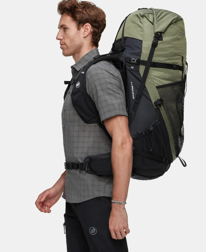 MAMMUT Ducan Spine 70-80 Hiking Backpack (Marsh-black)