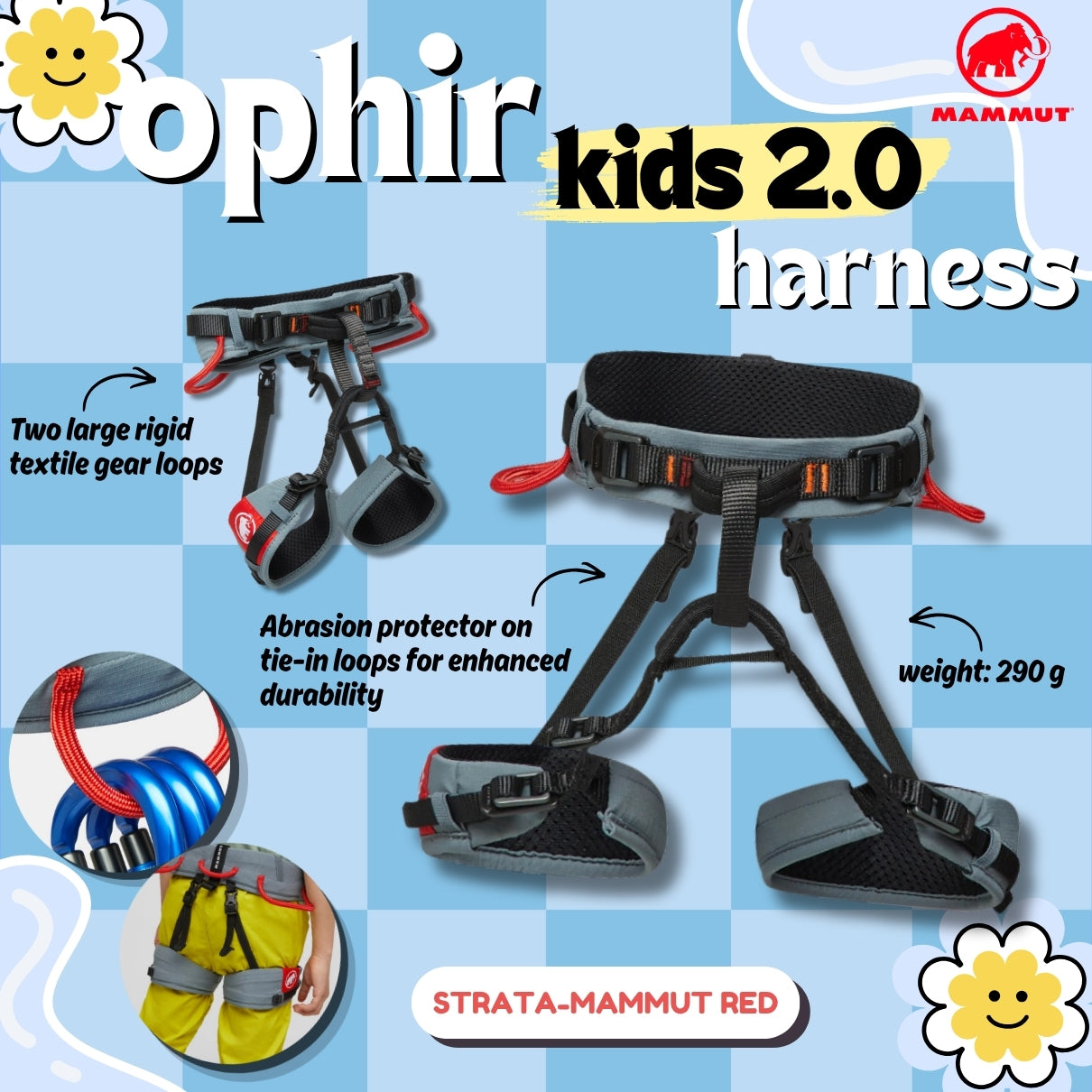 MAMMUT Ophir Kids 2.0 Harness (Strata-mammut red)