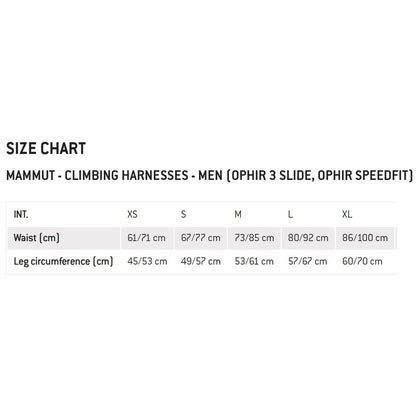 MAMMUT Ophir 3 Slide Men Harness