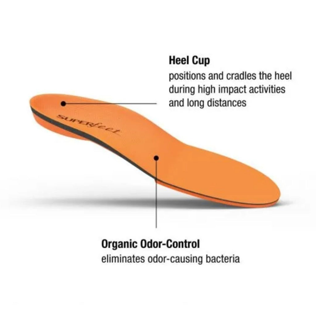 SUPERFEET ORANGE (TRIM-TO-FIT)(Great for High Impact Activities)
