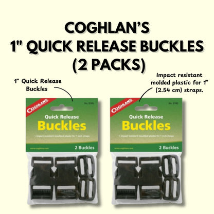 Coghlan's 1" Quick Release Buckles (2 Packs)