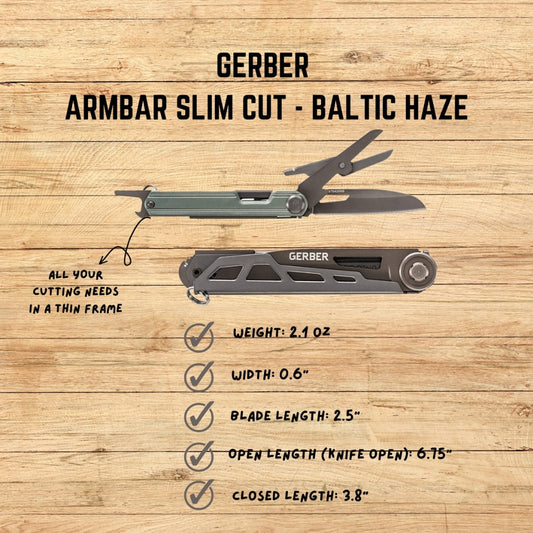 GERBER ARMBAR SLIM CUT - BALTIC HAZE