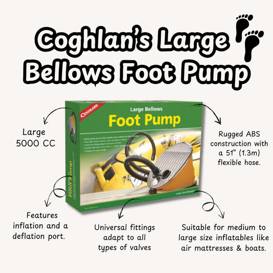 Coghlan's Large Bellows Foot Pump