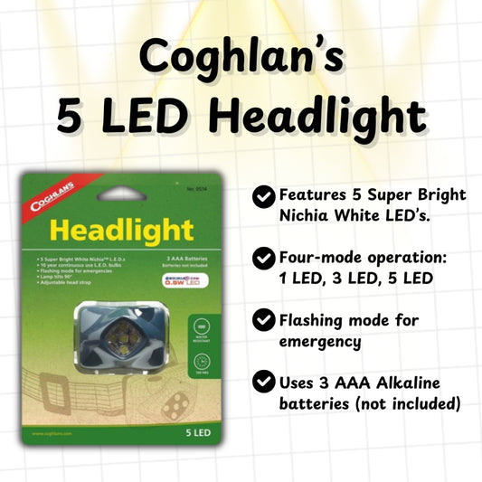 Coghlan’s 5 LED Headlight