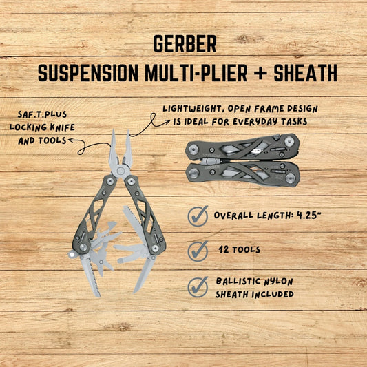 GERBER SUSPENSION MULTI-PLIER + SHEATH