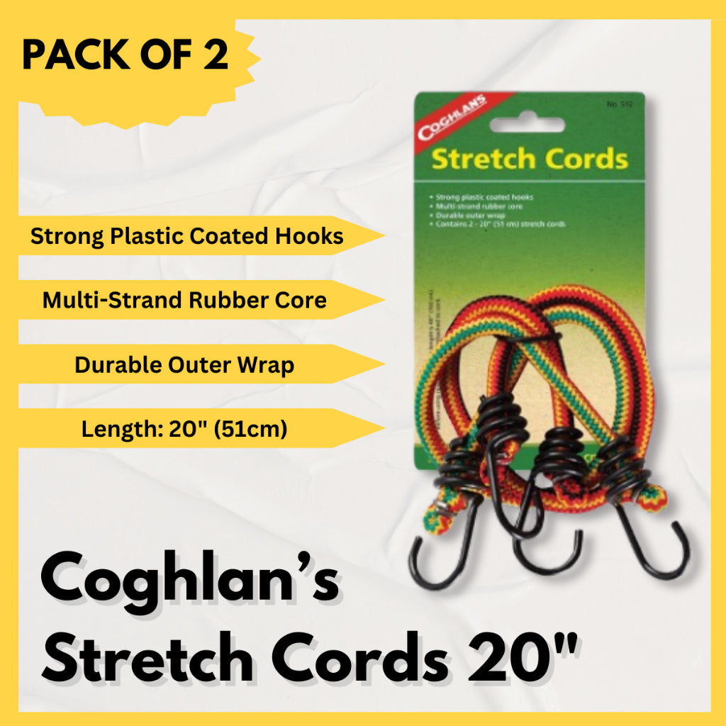 Coghlan's Stretch Cords 20" (Pack of 2)