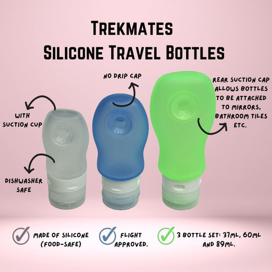 Trekmates Silicone Travel Bottles