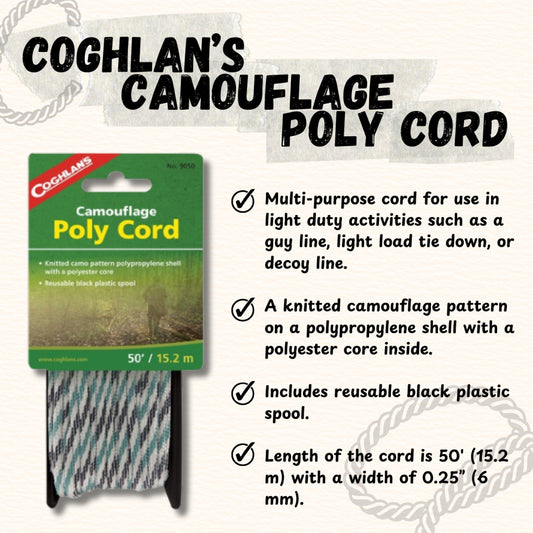 Coghlan’s Camouflage Poly Cord