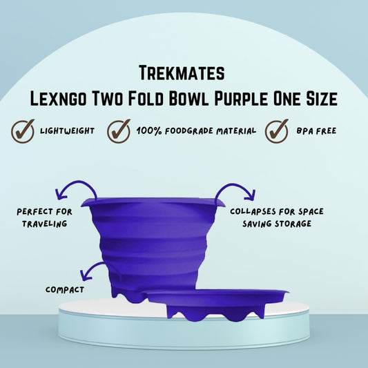 Trekmates Lexngo Two Fold Bowl Purple One Size