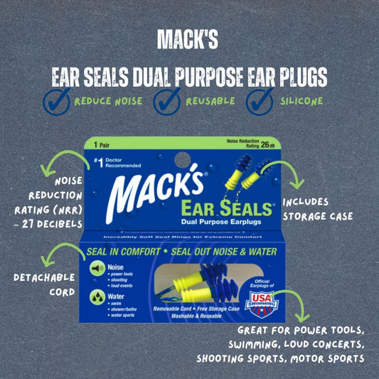 MACK'S Ear Seals® Dual Purpose Ear Plugs