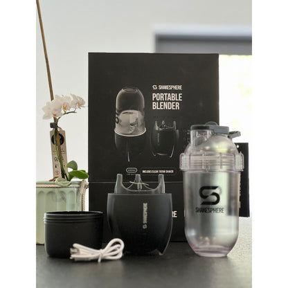 ShakeSphere Portable Blender E-Lid with Tritan Clear Bottle