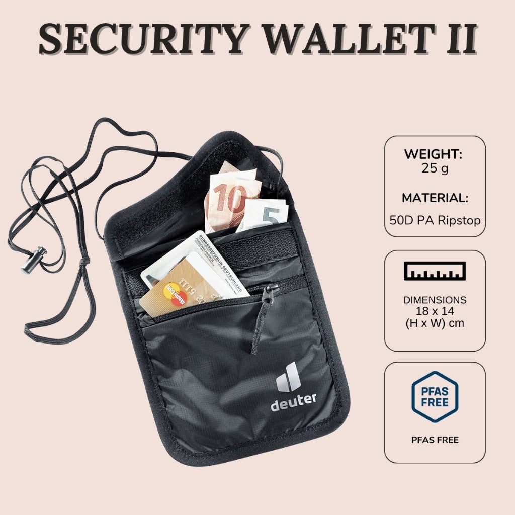 DEUTER SECURITY WALLET II | Lightweight