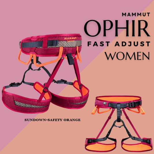 MAMMUT Ophir Fast Adjust Women (Sundown-safety orange) - Climbing harness