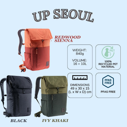 DEUTER UP SEOUL LIFESTYLE DAYPACK | Laptop Backpack | 16+10 liters