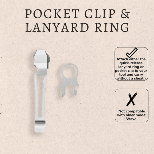 LEATHERMAN POCKET CLIP & LANYARD RING