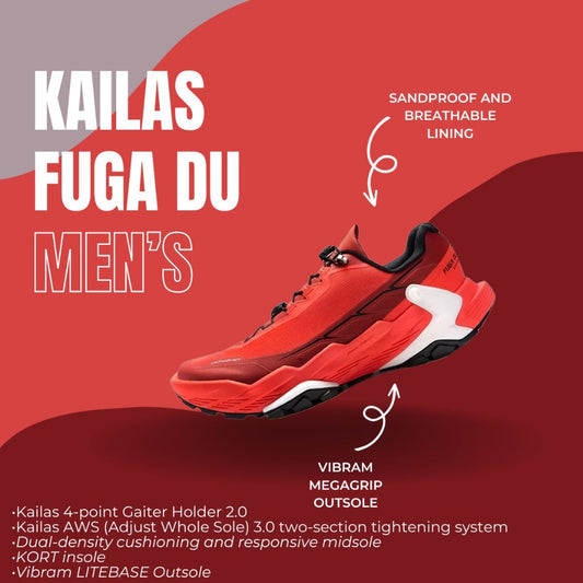 Kailas Fuga Du Men's Trail Running Shoes (Cherry Tomato)