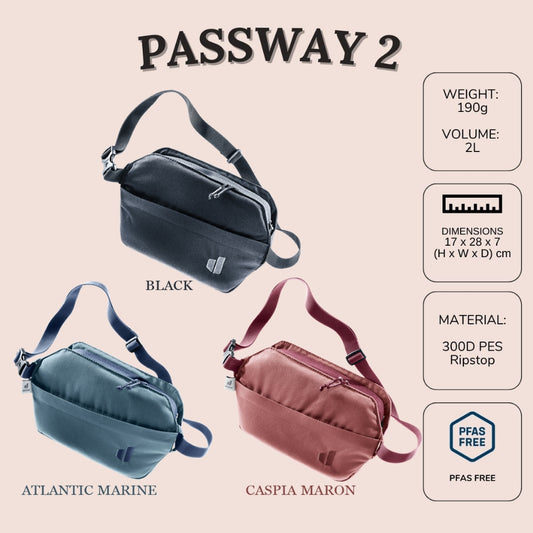 DEUTER PASSWAY 2 | Crossbody bag | 2 liters