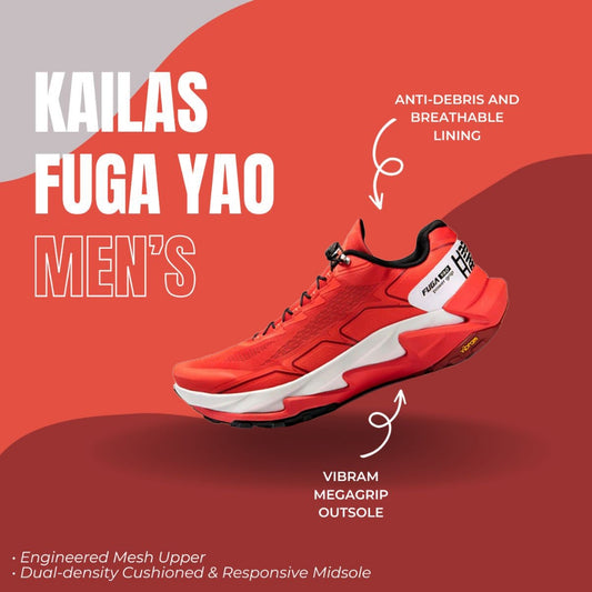 Kailas FUGA YAO Men's Trail Running Shoes (Cherry Tomato Red)