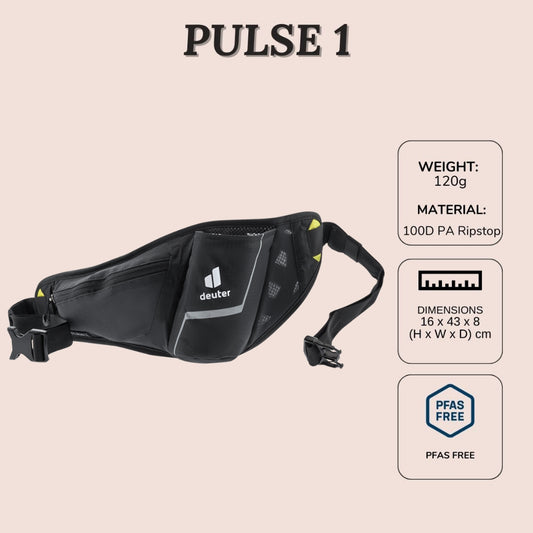 DEUTER PULSE 1 Hip Bag (Black)