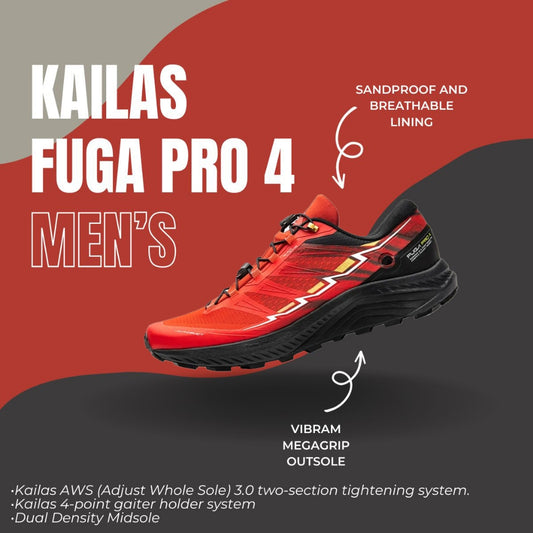 Kailas Fuga Pro 4 Trail Running Shoes Men [FLAME RED]
