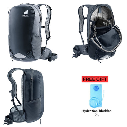 Deuter Race 12 (Black) + FREE GIFT (Hydration Bladder 2L)