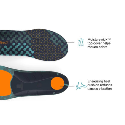 SUPERFEET ADAPT RUN MAX INSOLES (GREAT FOR RUNNING & WALKING SHOES)
