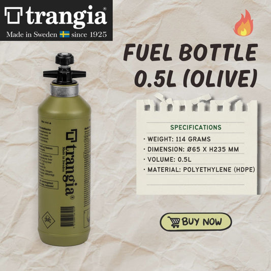 Trangia Fuel Bottle 0.5 Litre (Olive)