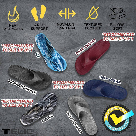 TELIC ENERGY FLIP FLOP | Recovery Footwear | Arch Support | Plantar Fasciitis