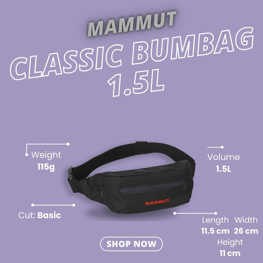 Mammut Classic Bumbag Black 1.5L (Black)