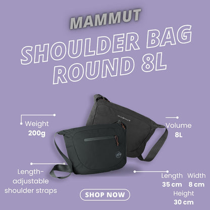 MAMMUT Shoulder Bag Round 8L (Black)