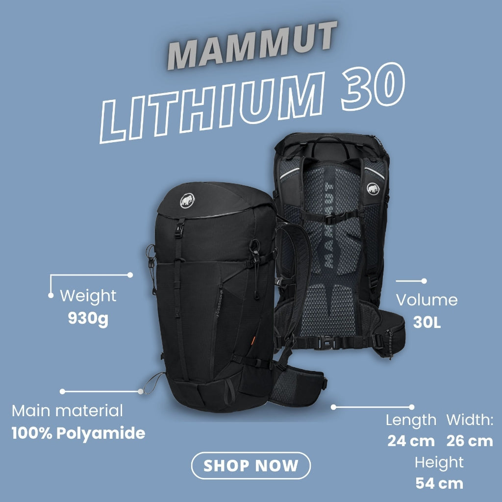 Mammut Lithium 30 Hiking Backpack (Black)