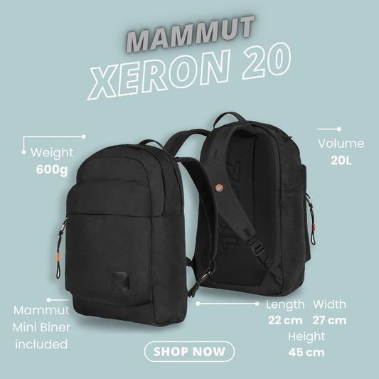 MAMMUT Xeron 20 - Versatile Daypack (Black)