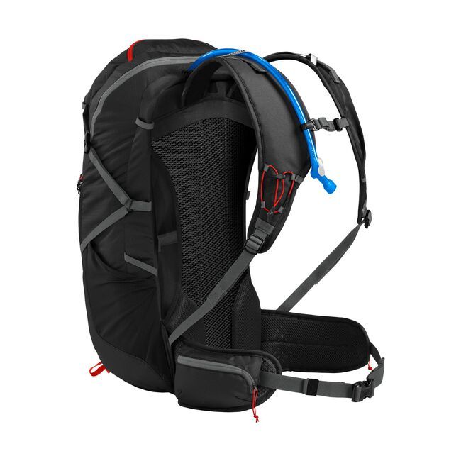 CAMELBAK Fourteener 32 Hydration Hiking Pack with Crux 3L Reservoir (Black/Red Poppy)