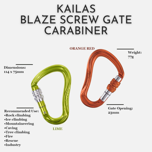 Kailas Blaze Screw Gate Carabiner