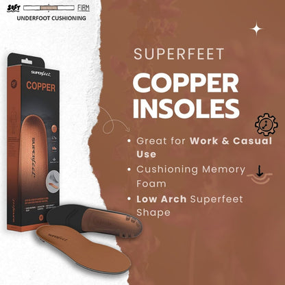 SUPERFEET COPPER (TRIM-TO-FIT)(Orthotic Design)