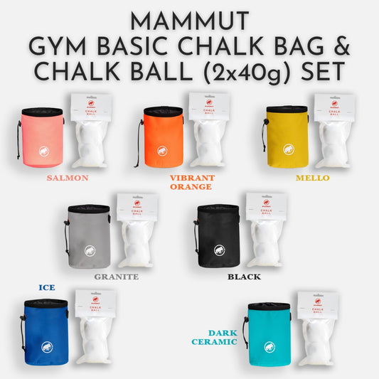 MAMMUT GYM BASIC CHALK BAG & CHALK BALL (2x40 g) SET