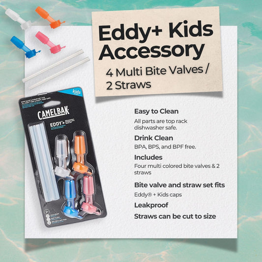 Camelbak Eddy+ Kids Accessory 4 Multi Bite Valves / 2 Straws