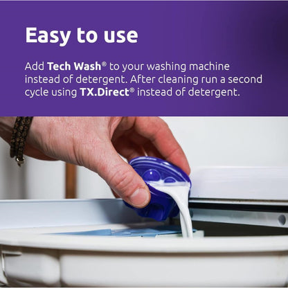 NIKWAX Tech Wash & TX.Direct Wash-in DuoPack (300ml) | Detergent | Waterproof
