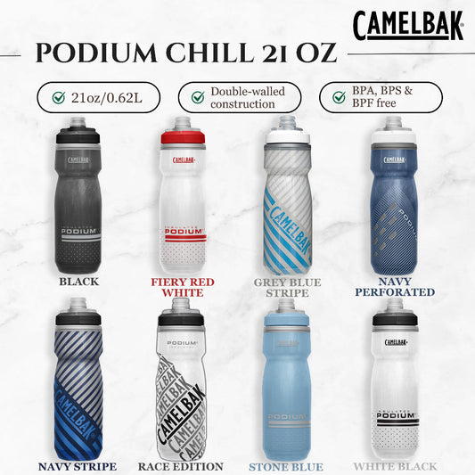 CAMELBAK PODIUM CHILL 21 OZ BIKE BOTTLE, INSULATED